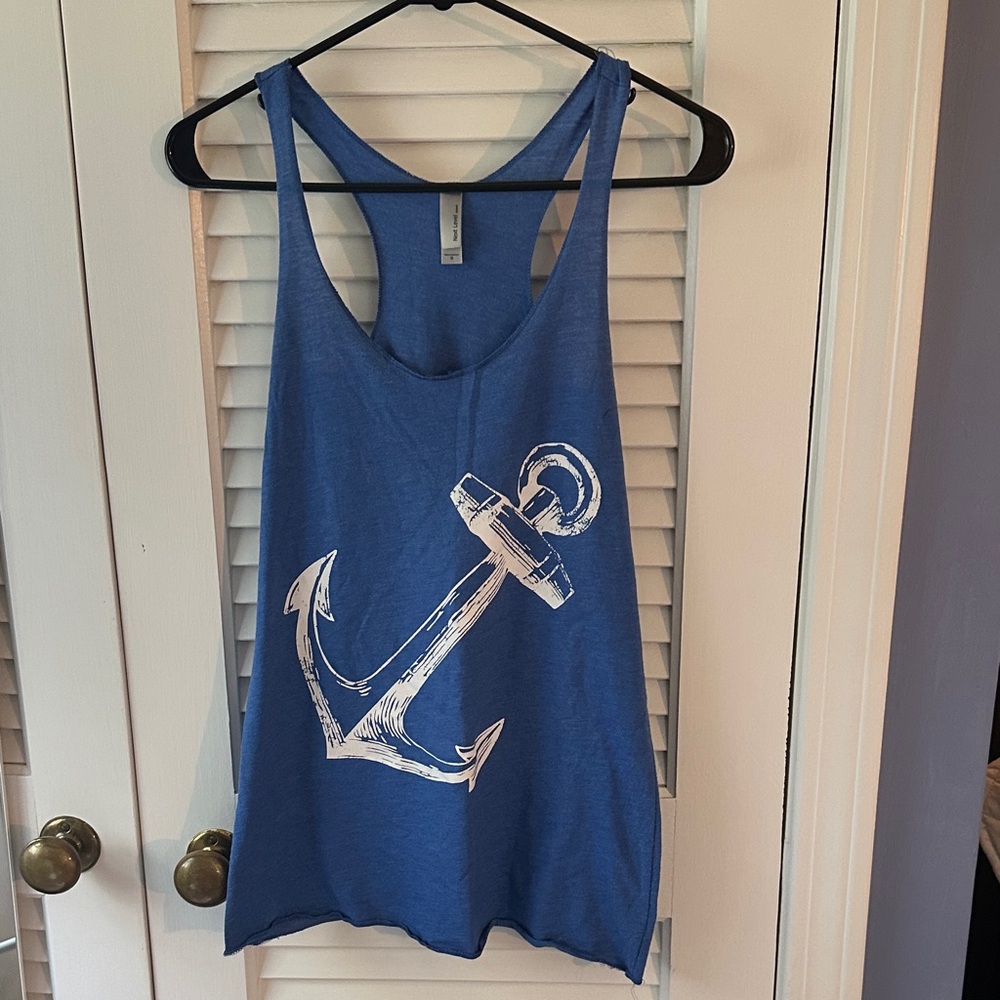Next Level Apparel Anchor -Blue Tank Top